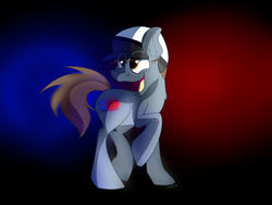 Size: 1024x768 | Tagged: safe, artist:kittensneezikuns, pony, good cop bad cop, lego, ponified, solo, the lego movie
