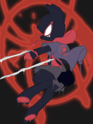 Size: 3024x4032 | Tagged: safe, artist:steelsoul, pony, clothes, colt, male, miles morales, ponified, solo, spider-man, spider-man: into the spider-verse