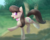 Size: 2237x1792 | Tagged: safe, artist:puetsua, octavia melody, earth pony, pony, g4, balancing, bowtie, chest fluff, cute, ear fluff, female, fluffy, happy, high res, leg fluff, looking at you, mare, octavia's bowtie, open mouth, outdoors, park, path, raised hoof, raised leg, running, smiling, solo, tail, tavibetes, tree