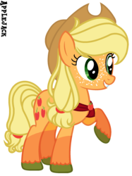 Size: 1348x1804 | Tagged: safe, artist:x-dainichi-x, applejack, earth pony, pony, g4, female, freckles, mare, simple background, solo, transparent background