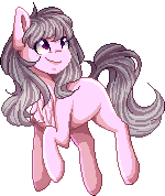 Size: 150x178 | Tagged: safe, artist:sketchyhowl, oc, oc:sweet tune, earth pony, pony, animated, gif, pixel art, solo