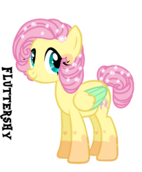 Size: 824x1000 | Tagged: safe, artist:x-dainichi-x, fluttershy, pegasus, pony, g4, alternate design, alternate hairstyle, female, mare, simple background, solo, transparent background