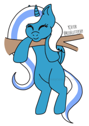 Size: 753x1061 | Tagged: safe, artist:cartoonycanine, oc, oc only, oc:fleurbelle, alicorn, pony, alicorn oc, eyes closed, happy, hold on, long hair, long mane, long tail, simple background, smiling, solo, transparent background, tree, tree branch