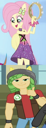 Size: 466x1292 | Tagged: safe, edit, edited screencap, screencap, fluttershy, sandalwood, equestria girls, g4, my little pony equestria girls: rainbow rocks, female, male, sandalshy, shipping, straight