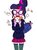 Size: 738x1010 | Tagged: safe, artist:xjleiu, sci-twi, twilight sparkle, equestria girls, g4, bag, clothes, cute, female, food, glasses, hair bun, long socks, microskirt, miniskirt, open mouth, pleated skirt, simple background, skirt, socks, solo, thigh highs, thigh socks, twiabetes, white background, zettai ryouiki