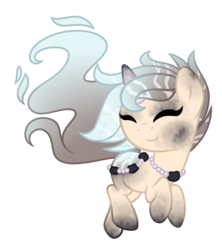 Size: 1600x1803 | Tagged: safe, artist:crystal-tranquility, oc, oc only, oc:nicoal, original species, pond pony, deviantart watermark, female, filly, obtrusive watermark, simple background, solo, transparent background, watermark