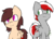 Size: 540x390 | Tagged: safe, artist:terminallycute, oc, oc:knight fire, oc:night rose, pony