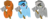 Size: 1500x560 | Tagged: safe, artist:sevenserenity, oc, oc:graeyscale, oc:icylightning, oc:mixtape, earth pony, pegasus, pony, banhammer, bant, birb, emoji, emojis, hammer, the bant trinity