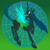 Size: 900x900 | Tagged: safe, artist:enigmadoodles, queen chrysalis, changeling, changeling queen, g4, changelings in the comments, crown, fangs, female, gradient background, jewelry, open mouth, regalia, solo, spider web