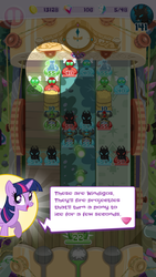 Size: 720x1280 | Tagged: safe, twilight sparkle, alicorn, changeling, parasprite, pony, windigo, g4, game screencap, pocket ponies, twilight sparkle (alicorn)