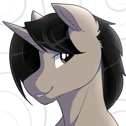 Size: 2000x2000 | Tagged: safe, artist:xwhitedreamsx, oc, oc:archooves, pony, unicorn, handsome, high res, male, smiling