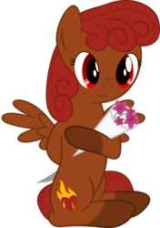 Size: 1600x2269 | Tagged: safe, artist:waveywaves, oc, oc only, oc:firefly, pony, blushing, bouquet, flower, hoof hold, knife, rhododendron, this will end in death, this will end in tears, this will end in tears and/or death