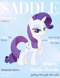Size: 720x931 | Tagged: safe, rarity, pony, g4, official, facebook, fashion, magazine cover, parody, rarity month