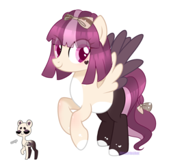 Size: 2550x2450 | Tagged: safe, artist:2pandita, oc, oc only, pegasus, pony, female, high res, mare, simple background, solo, transparent background