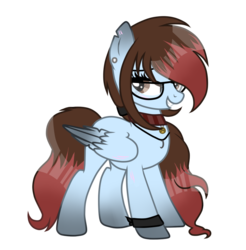 Size: 893x907 | Tagged: safe, artist:dl-ai2k, oc, oc only, oc:lany, pegasus, pony, female, glasses, mare, simple background, solo, transparent background