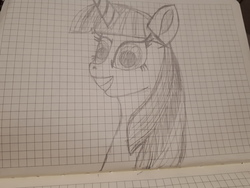 Size: 4608x3456 | Tagged: safe, artist:php185, twilight sparkle, alicorn, pony, g4, drawing, female, graph paper, solo, traditional art, twilight sparkle (alicorn)