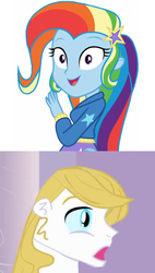 Size: 868x1532 | Tagged: safe, edit, editor:jdueler11, editor:lonecoat84, prince blueblood, trixie, best trends forever, best trends forever: rainbow dash, equestria girls, g4, my little pony equestria girls: better together, crack shipping, equestria girls-ified, female, male, ship:bluetrix, shipping, straight, surprised blueblood