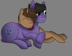 Size: 4000x3100 | Tagged: safe, artist:grimvale1, artist:grimvaleart, oc, oc:dreamheart, oc:screaming heart, pony, cuddling, cute, lying down, on side