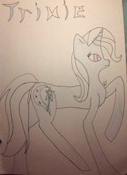 Size: 2196x3019 | Tagged: safe, artist:spiritwing44, trixie, pony, g4, female, high res, solo, traditional art