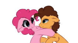 Size: 932x516 | Tagged: dead source, safe, artist:php146, cheese sandwich, pinkie pie, earth pony, pony, g4, female, male, mare, ship:cheesepie, shipping, smiling, stallion, straight