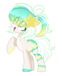 Size: 2041x2487 | Tagged: safe, artist:mint-light, artist:sugaryicecreammlp, oc, oc only, oc:whimsy, earth pony, pony, base used, commission, female, high res, mare, simple background, solo, stars, transparent background