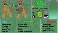 Size: 1280x720 | Tagged: safe, artist:suchalmy, oc, oc only, oc:almond evergrow, earth pony, mouse, pony, male, solo, stallion