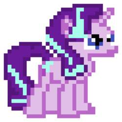 Size: 960x960 | Tagged: safe, artist:joeydr, derpibooru exclusive, starlight glimmer, pony, unicorn, g4, female, mare, pixel art, simple background, solo, transparent background