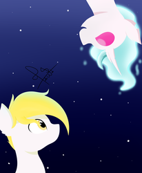 Size: 1600x1940 | Tagged: safe, artist:francis.w, changeling, pony, looking up, male, sky, stallion, stars