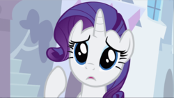 Size: 1667x940 | Tagged: safe, screencap, rarity, pony, unicorn, g4, sweet and elite, close-up, cute, female, mare, open mouth, raribetes, shocked, solo