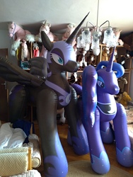 Size: 4032x3024 | Tagged: safe, artist:arniemkii, nightmare moon, princess luna, alicorn, inflatable pony, pony, g4, bootleg, female, hongyi, inflatable, inflatable alicorn, inflatable toy, mare, mare in the moon, moon