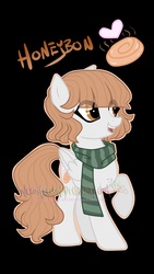 Size: 640x1136 | Tagged: safe, artist:nekomellow, oc, oc only, oc:honey bun, pegasus, pony, clothes, female, mare, scarf, solo