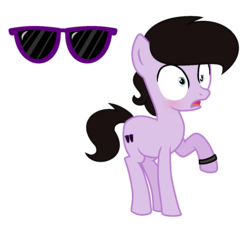 Size: 1348x1216 | Tagged: safe, artist:darbypop1, oc, oc only, oc:pretty chill, earth pony, pony, male, simple background, solo, teenager, transparent background