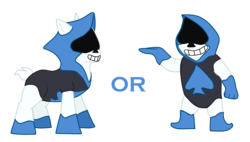 Size: 3000x1700 | Tagged: safe, artist:maxter-advance, pony, spoiler:deltarune, deltarune, lancer (deltarune), ponified, simple background, transparent background