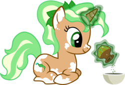 Size: 1552x1056 | Tagged: safe, artist:chipmagnum, oc, oc only, oc:caly, pony, unicorn, g4, female, magic, mare, prone, simple background, solo, transparent background