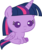 Size: 700x824 | Tagged: safe, artist:crystalmagic6, twilight sparkle, alicorn, pony, ail-icorn, g4, interseason shorts, age regression, baby, baby pony, babylight sparkle, cute, female, foal, frown, simple background, sitting, transparent background, twiabetes, twilight sparkle (alicorn), twily, younger