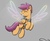 Size: 1154x956 | Tagged: safe, artist:selenophile, scootaloo, pony, g4, artificial wings, augmented, cute, happy, magic, magic wings, older, older scootaloo, scootaloo can fly, wings