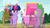 Size: 1280x720 | Tagged: safe, screencap, spike, twilight sparkle, alicorn, dragon, pony, a flurry of emotions, g4, baby bottle, claws, doll, female, glowing horn, horn, male, mare, toy, twilight sparkle (alicorn)