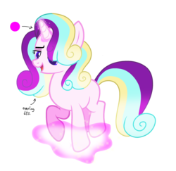 Size: 2087x2027 | Tagged: safe, artist:rainbows-skies, oc, oc only, oc:crystal harmony, pony, high res, levitation, magic, magical lesbian spawn, offspring, parent:princess cadance, parent:starlight glimmer, parents:glimmerdance, self-levitation, simple background, solo, telekinesis, transparent background