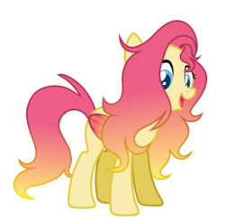 Size: 1688x1656 | Tagged: safe, artist:rainbows-skies, oc, oc only, oc:sunrise song, pegasus, pony, female, magical lesbian spawn, mare, offspring, parent:fluttershy, parent:sunset shimmer, parents:sunshyne, simple background, solo, transparent background