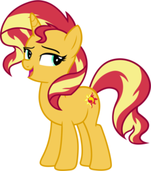 Size: 9716x11040 | Tagged: safe, artist:famousmari5, sunset shimmer, pony, unicorn, equestria girls, equestria girls specials, g4, my little pony equestria girls: better together, my little pony equestria girls: forgotten friendship, absurd resolution, female, mare, open mouth, simple background, solo, transparent background, vector