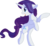Size: 7038x6420 | Tagged: safe, artist:aureai-sketches, artist:cyanlightning, rarity, pony, unicorn, g4, .svg available, absurd resolution, bipedal, chest fluff, ear fluff, female, lidded eyes, mare, raised hoof, rearing, simple background, solo, standing, standing on one leg, transparent background, vector