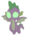 Size: 509x600 | Tagged: safe, edit, edited screencap, screencap, spike, dragon, g4, my little pony: friendship is magic, season 9, the beginning of the end, background removed, blank eyes, glowing eyes, male, mind control, simple background, solo, transparent background, vector, winged spike, wings