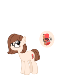 Size: 1280x1707 | Tagged: safe, artist:sandwichbuns, oc, oc only, oc:patchwork, earth pony, pony, female, glasses, mare, simple background, solo, transparent background