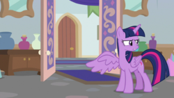 Size: 1920x1080 | Tagged: safe, screencap, twilight sparkle, alicorn, pony, g4, marks for effort, female, mare, solo, twilight sparkle (alicorn)