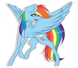 Size: 1024x890 | Tagged: safe, artist:hestiay, rainbow dash, pegasus, pony, g4, female, solo