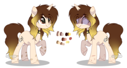 Size: 1280x687 | Tagged: safe, artist:jxst-roch, artist:nocturnal-moonlight, oc, oc only, oc:bright moon, pony, unicorn, bandaid, bandaid on nose, base used, female, mare, simple background, solo, transparent background