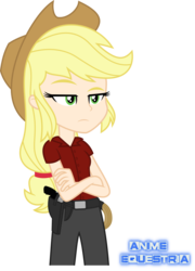 Size: 689x958 | Tagged: safe, artist:anime-equestria, applejack, human, equestria girls, g4, applejack's hat, blonde, cowboy, cowboy hat, cowgirl, crossed arms, female, frown, gun, handgun, hat, holster, human coloration, humanized, knife, lasso, raised eyebrow, red dead redemption, red dead redemption 2, redneck, revolver, rope, simple background, solo, transparent background, weapon, western, wild west