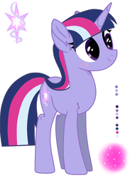 Size: 766x1044 | Tagged: safe, artist:missxxfofa123, pony, magical lesbian spawn, offspring, parent:trixie, parent:twilight sparkle, parents:twixie