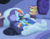 Size: 841x654 | Tagged: safe, screencap, rainbow dash, pegasus, pony, g4, my little pony: friendship is magic, read it and weep, bed, bedroom, book, cropped, female, lying on bed, mare, rainbow dash's bedroom, rainbow dash's house, reading, solo