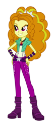 Size: 1200x2700 | Tagged: safe, artist:traachon, derpibooru exclusive, adagio dazzle, aria blaze, equestria girls, g4, aria blaze's boots, boots, clothes, clothes swap, evil grin, female, gem, grin, hand on hip, high heel boots, jewelry, pendant, shirt, shoes, simple background, siren gem, smiling, solo, transparent background, vector, vest